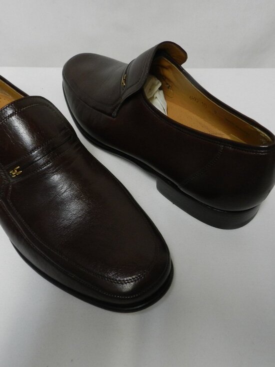 Magnanni Leather Vintage loafers slip-on brown Spain NEW Size Sz 10 M main image 6